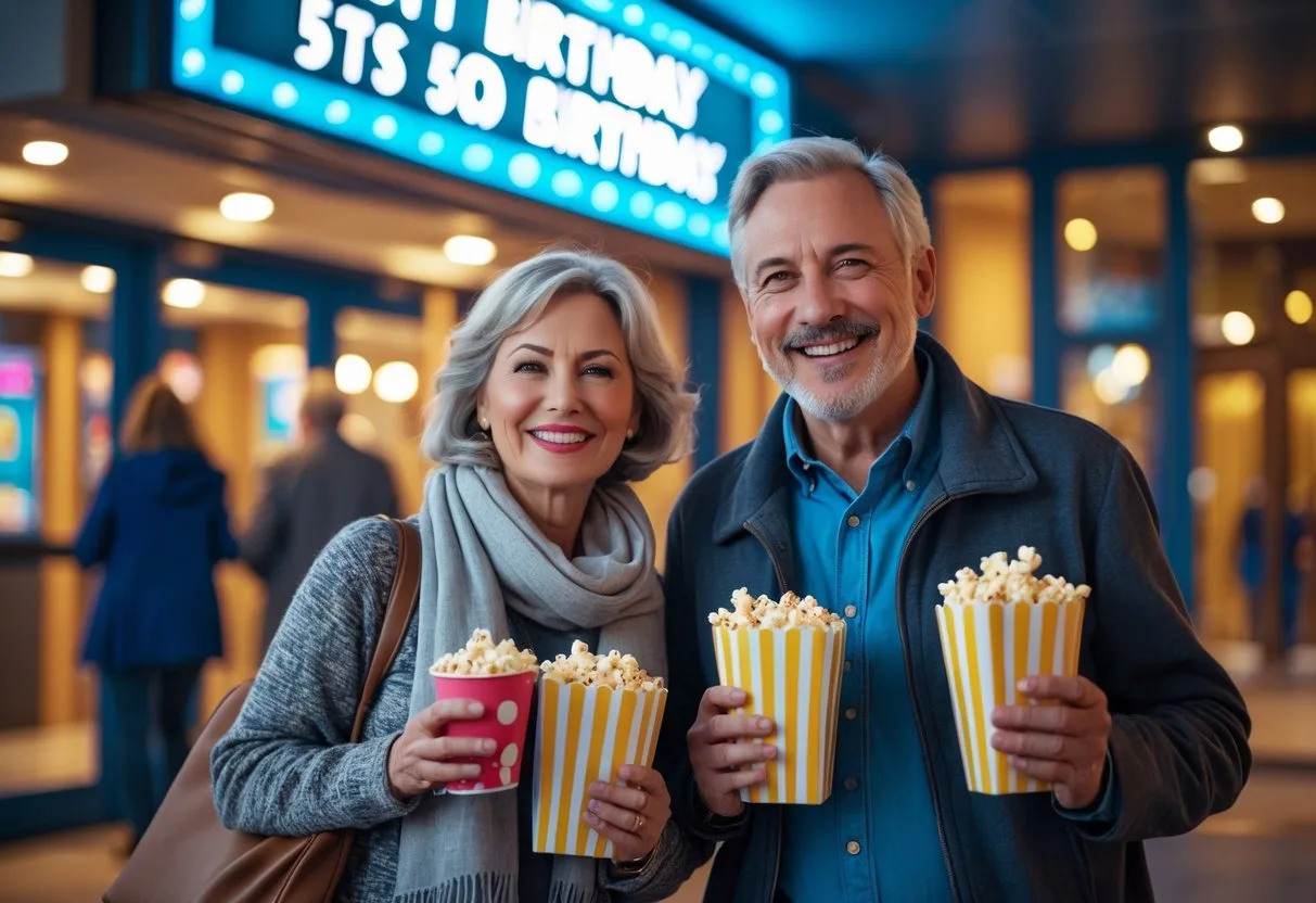 Give en biograftur for 2 i 50 års fødselsdagsgave